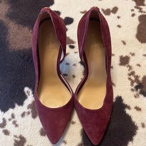 3 inch Michael Kors Maroon Heels